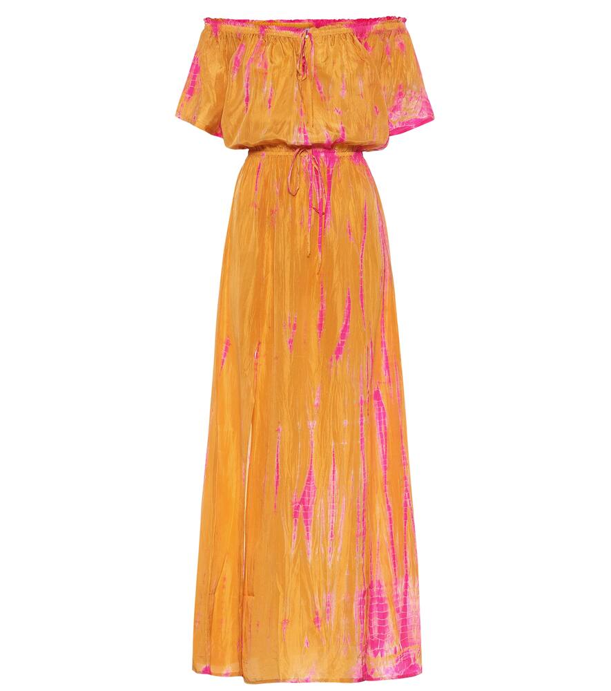 Exclusive to Mytheresa - Tie-dye silk maxi dress