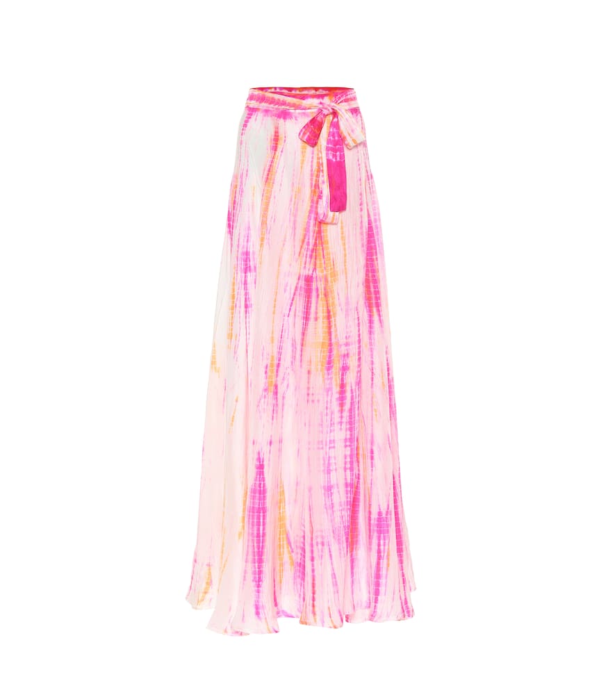 Exclusive to Mytheresa - Cara tie-dye silk skirt