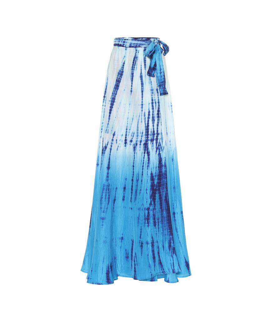 Exclusive to Mytheresa - Cara tie-dye silk skirt