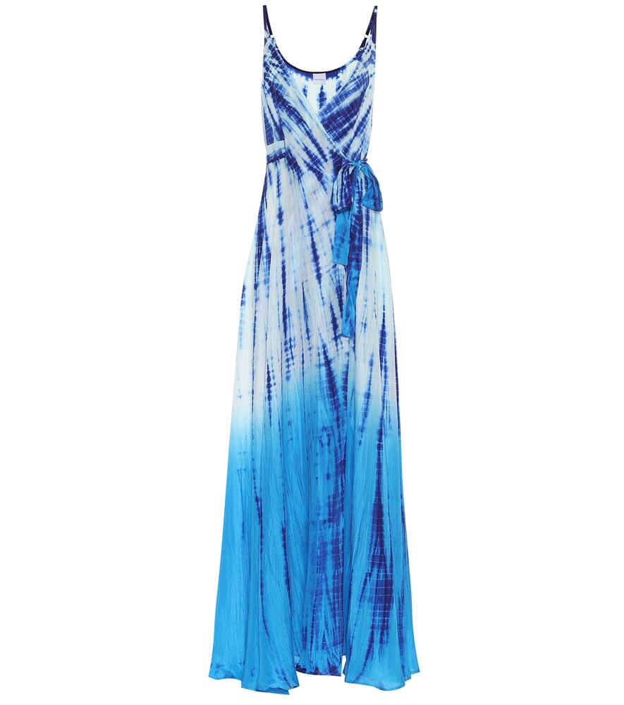 Exclusive to Mytheresa - Tie-dye silk maxi dress