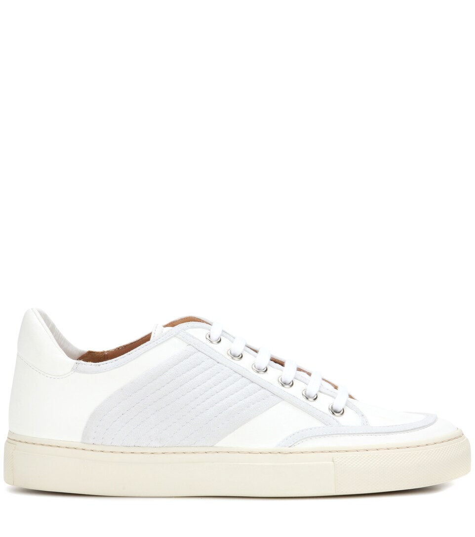DRIES VAN NOTEN Leather Sneakers, White | ModeSens