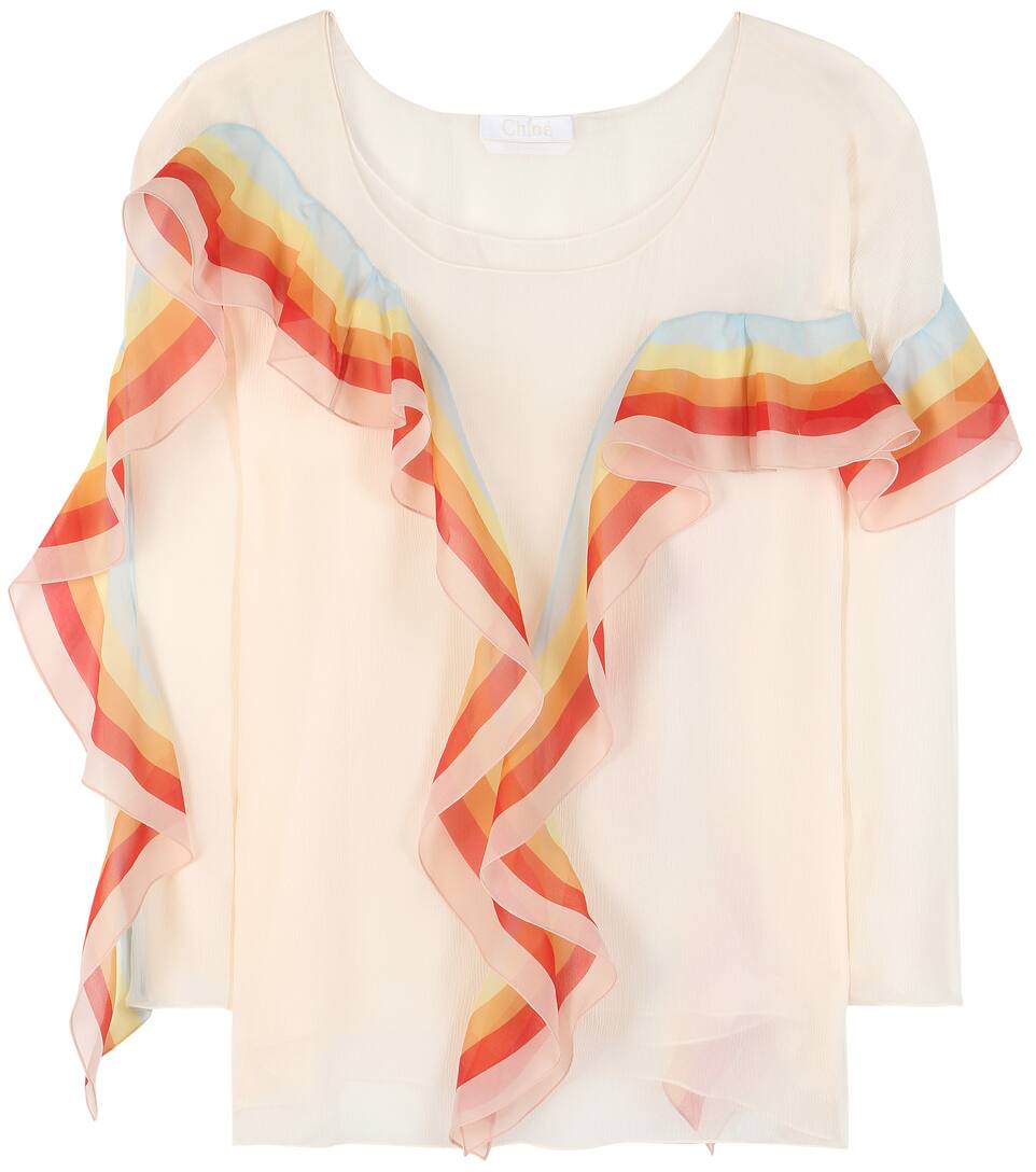 Chloé Bluse aus Seidenkrepon