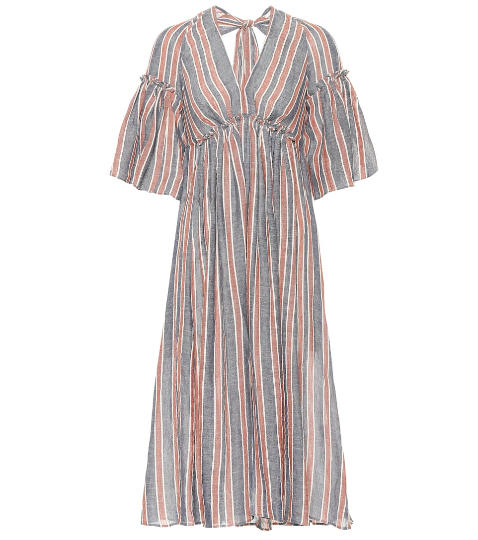 com Midi London Robe Lin N° En Et Coton Graces RayésThree Georgiana Mytheresa Mélangés Artnbsp;p00362759 ZkOiXuP