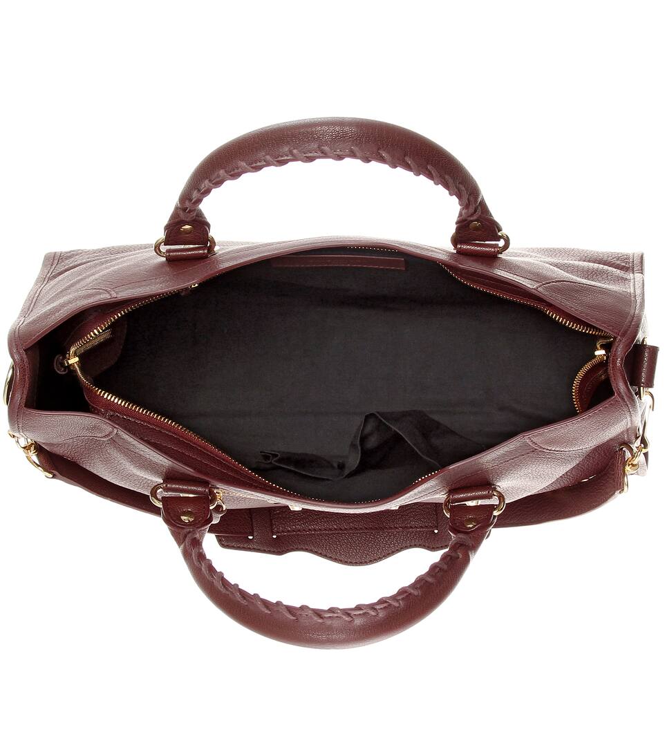 classic city leather tote