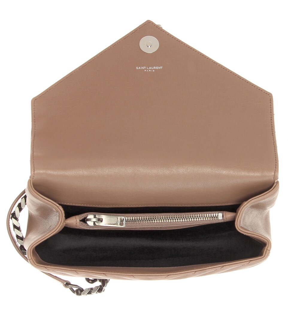 SAINT LAURENT Collège Monogram Medium Quilted Leather Shoulder Bag