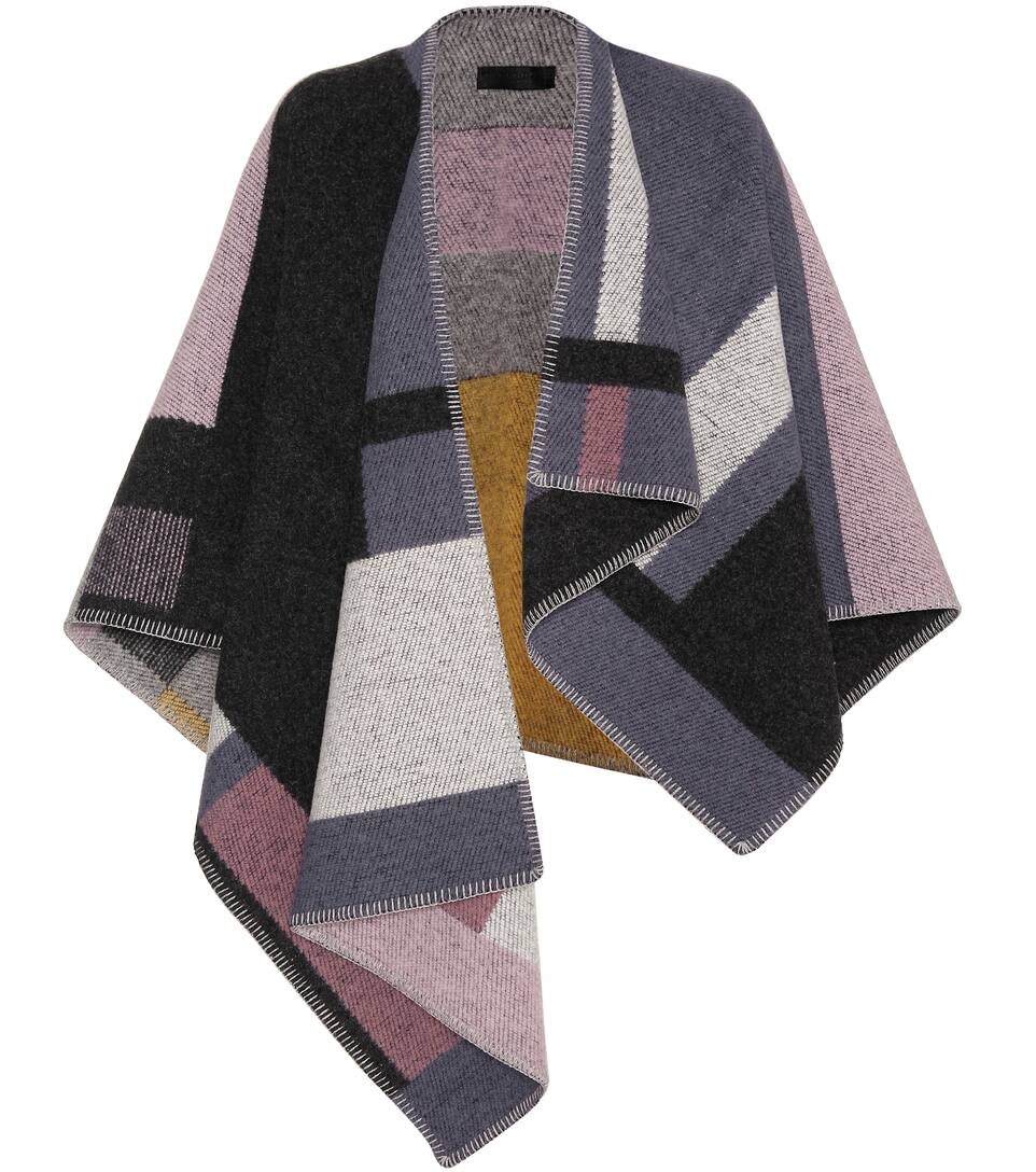 Burberry Poncho aus Wolle und Cashmere