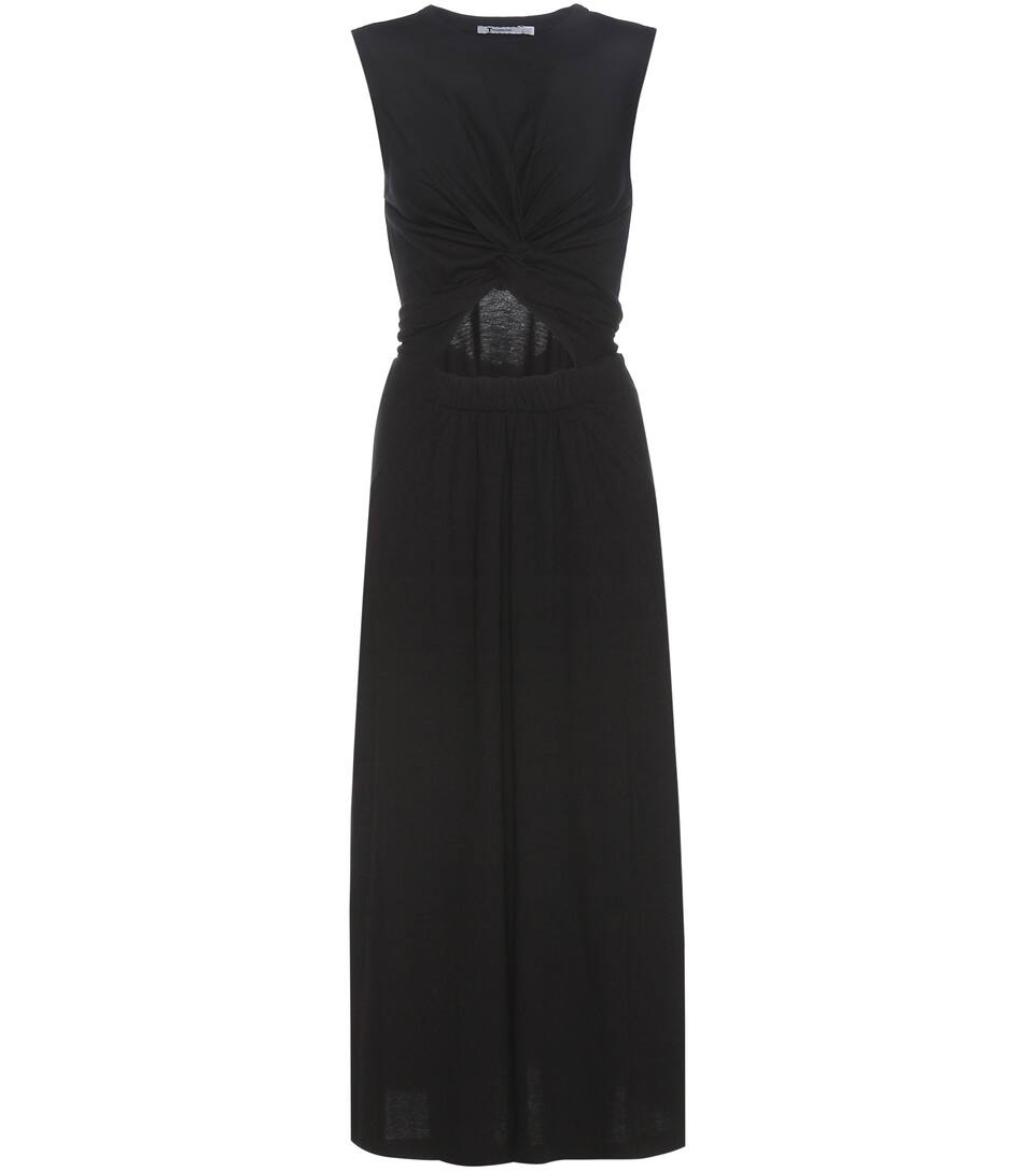 T by Alexander Wang Maxikleid aus Baumwoll-Jersey