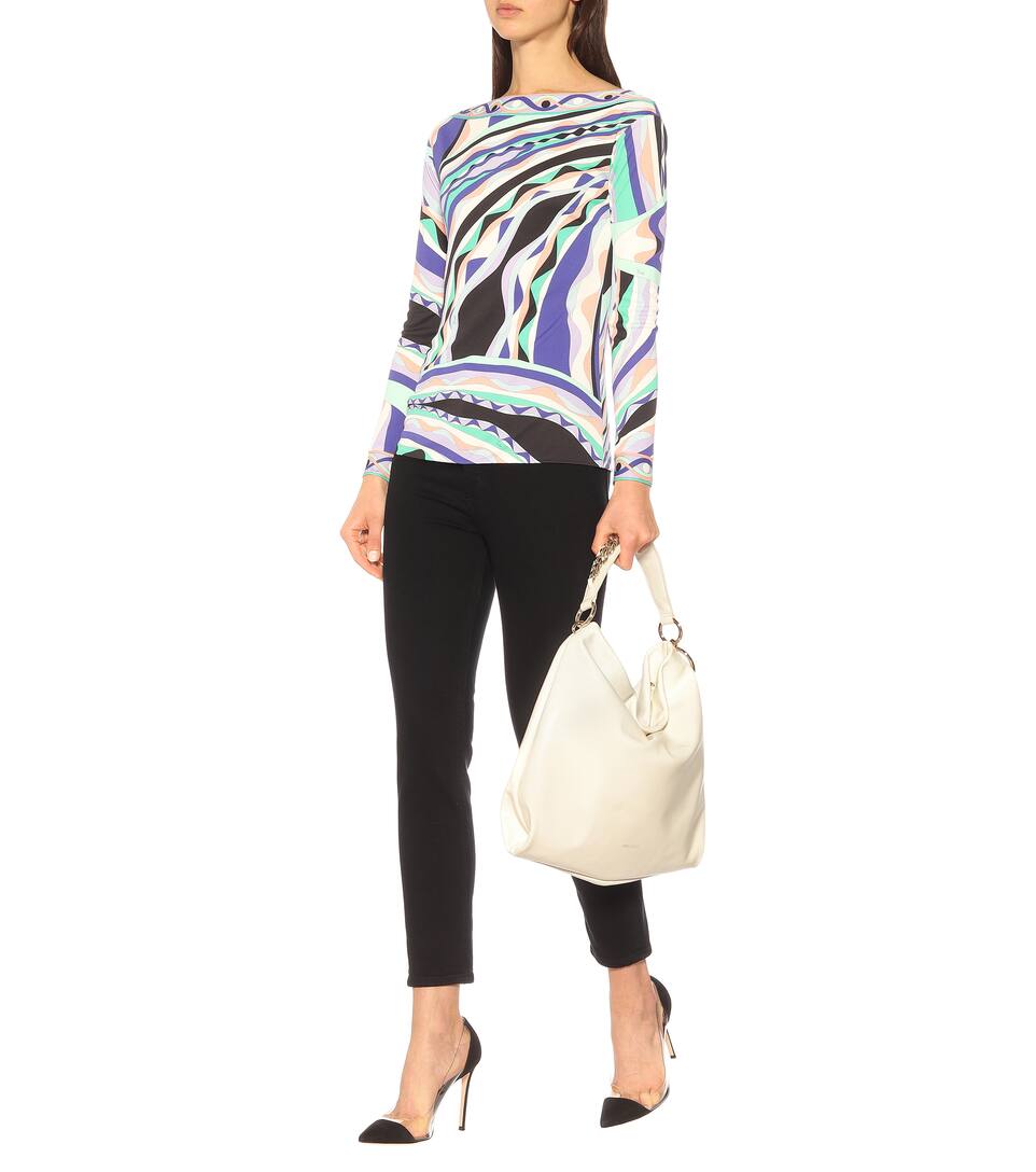 Pucci MélangéeEmilio Soie Top Artnbsp;p00403402 N° En Imprimé IED92H