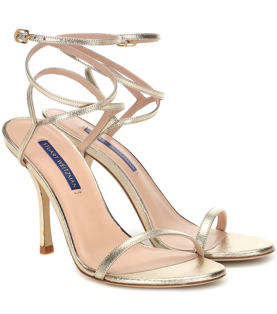 Merinda En Artnbsp;p00399148 LaméStuart Weitzman Cuir N° Sandales 9DHE2I