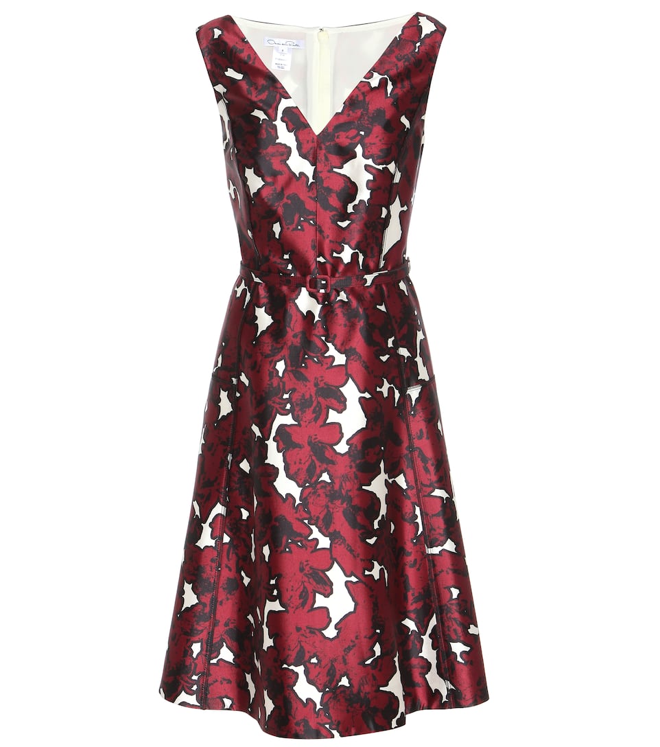 Oscar de la Renta Printkleid aus Seide
