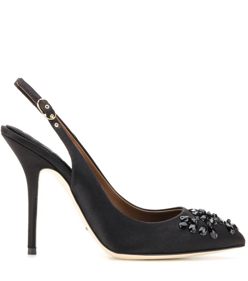 quassin embellished slingback pumps