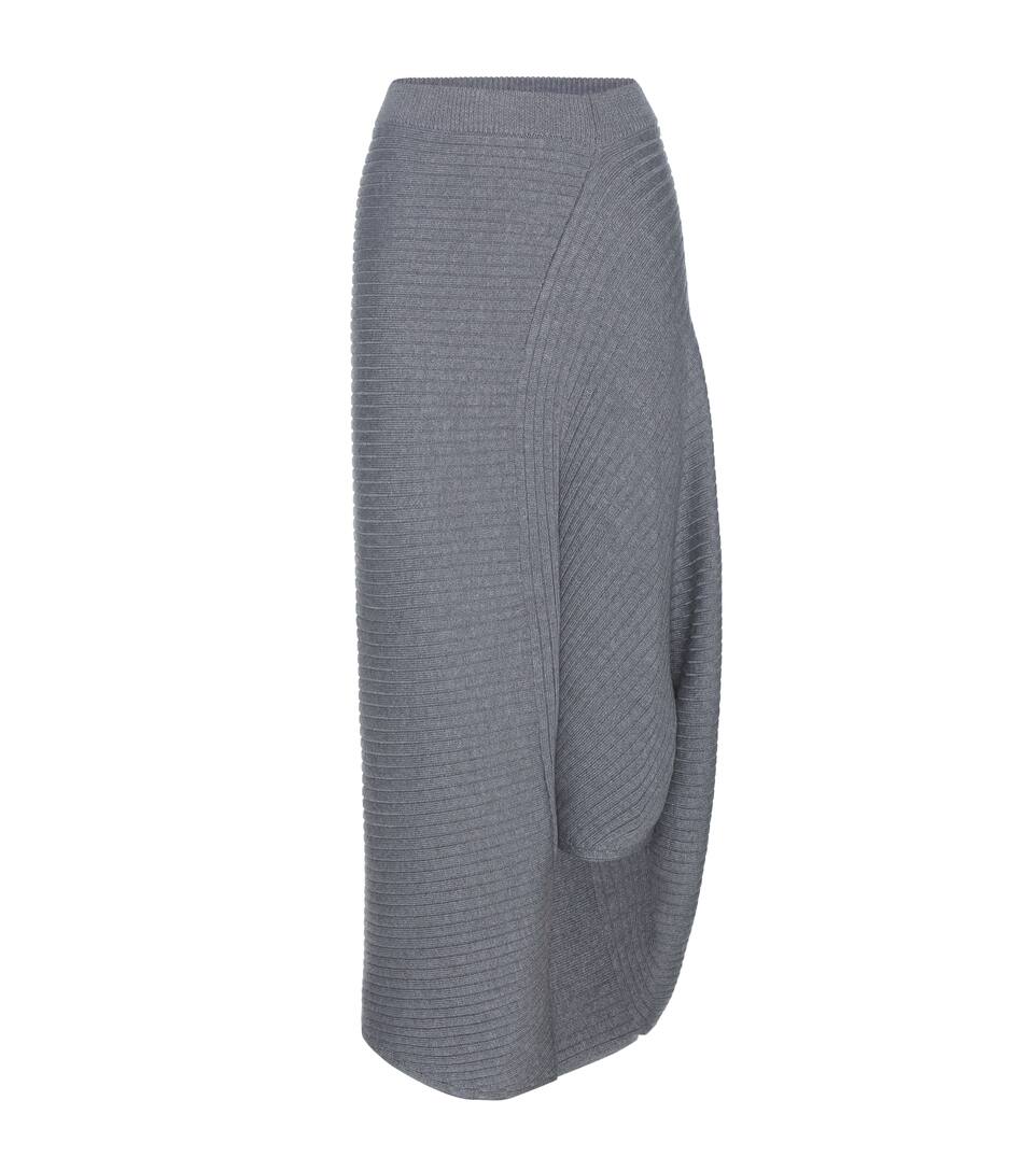 J.W.Anderson Asymmetrischer Strickrock aus Merinowolle