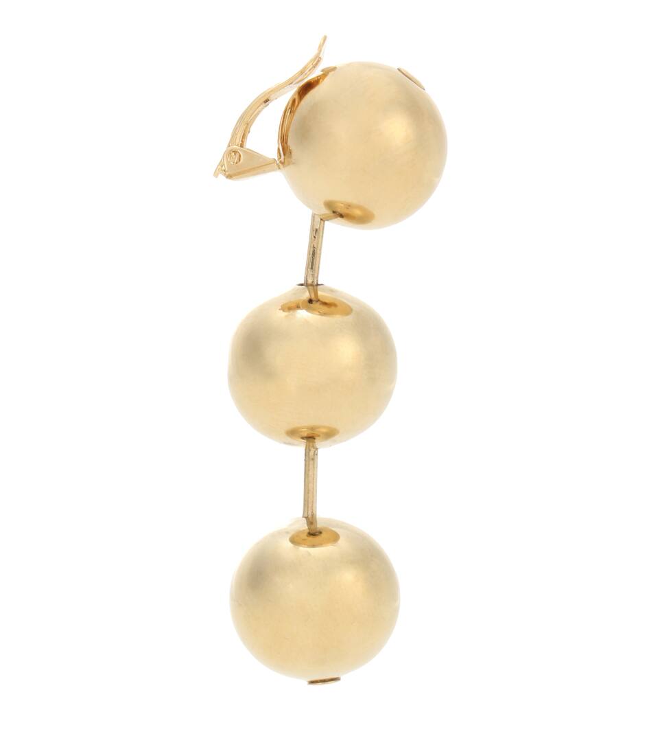 BALENCIAGA Metal Pearl clip-on earrings