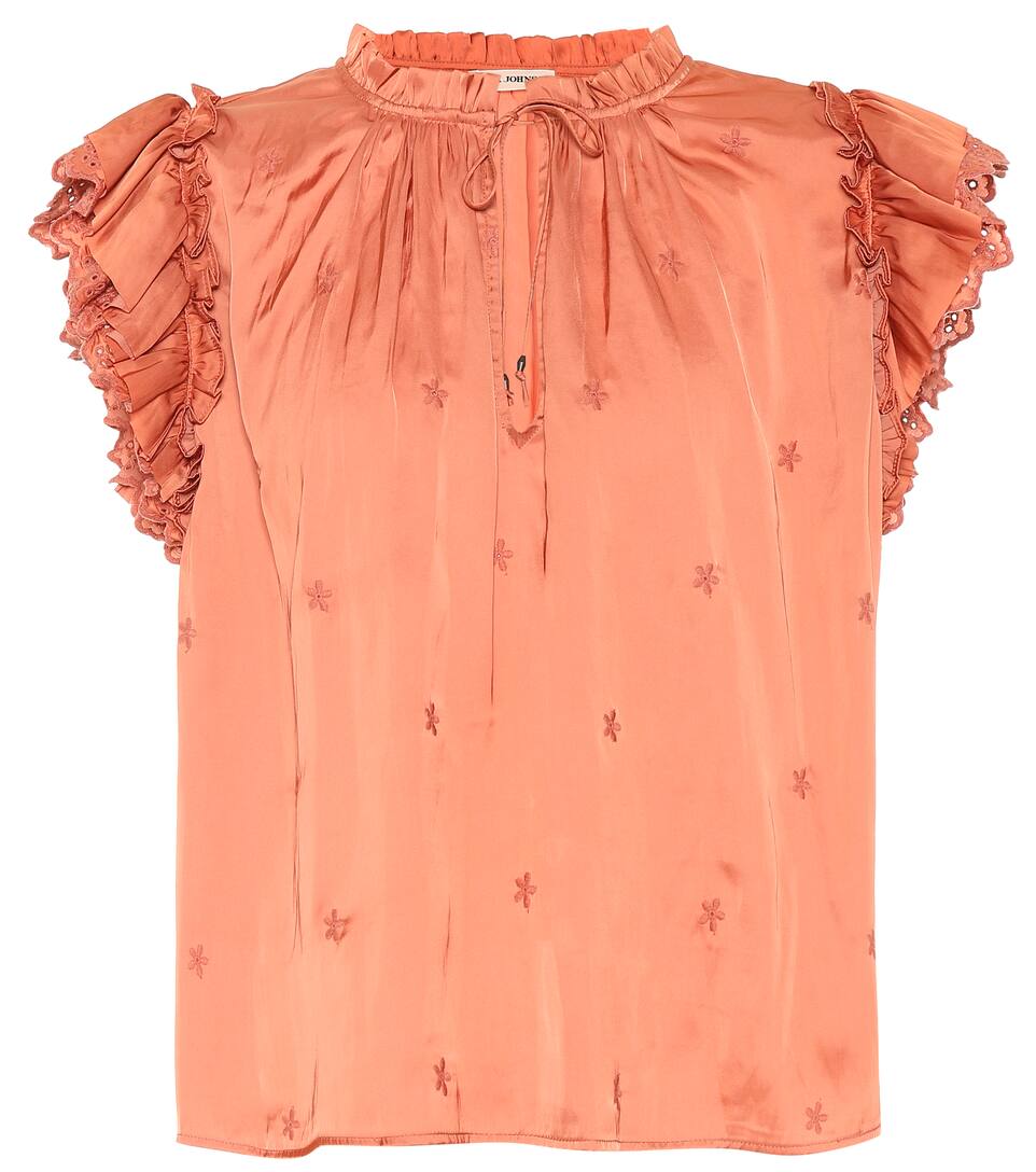 Artnbsp;p00367600 Dentelle com Volants Johnson AnglaiseUlla Et N° Mytheresa Top À Myra oerCBdx