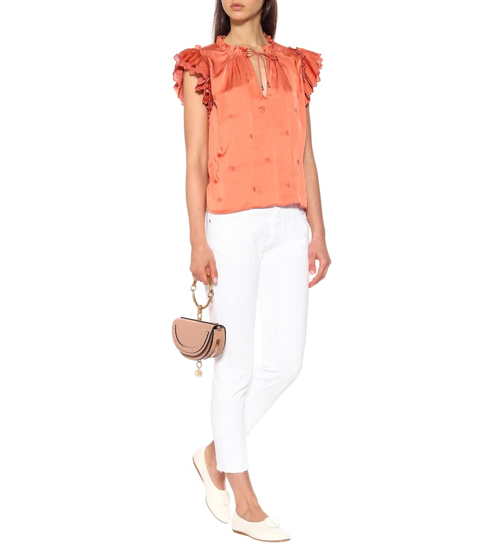 Artnbsp;p00367600 Dentelle com Volants Johnson AnglaiseUlla Et N° Mytheresa Top À Myra oerCBdx