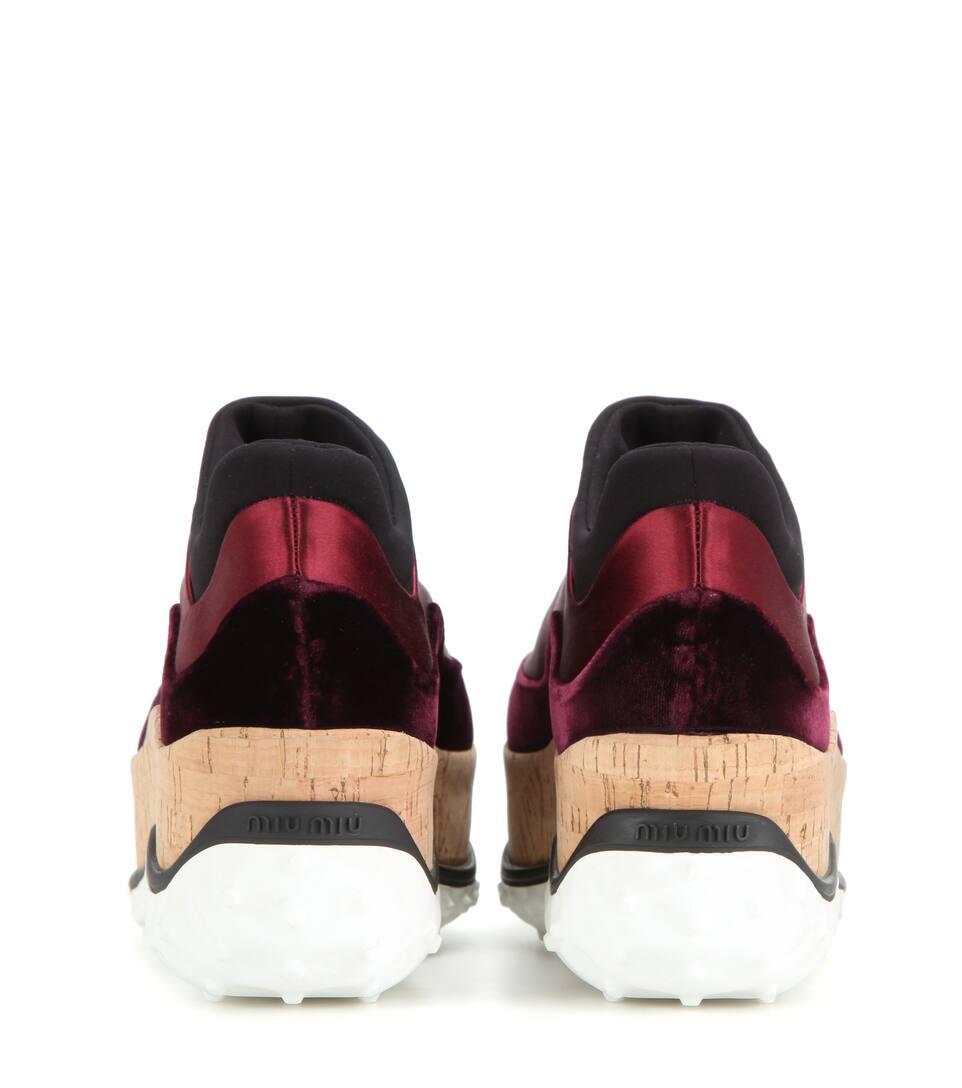 miu miu platform sneakers