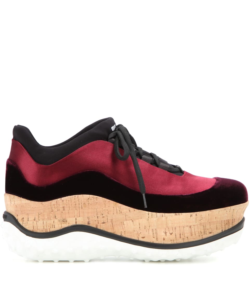 miu miu platform sneakers