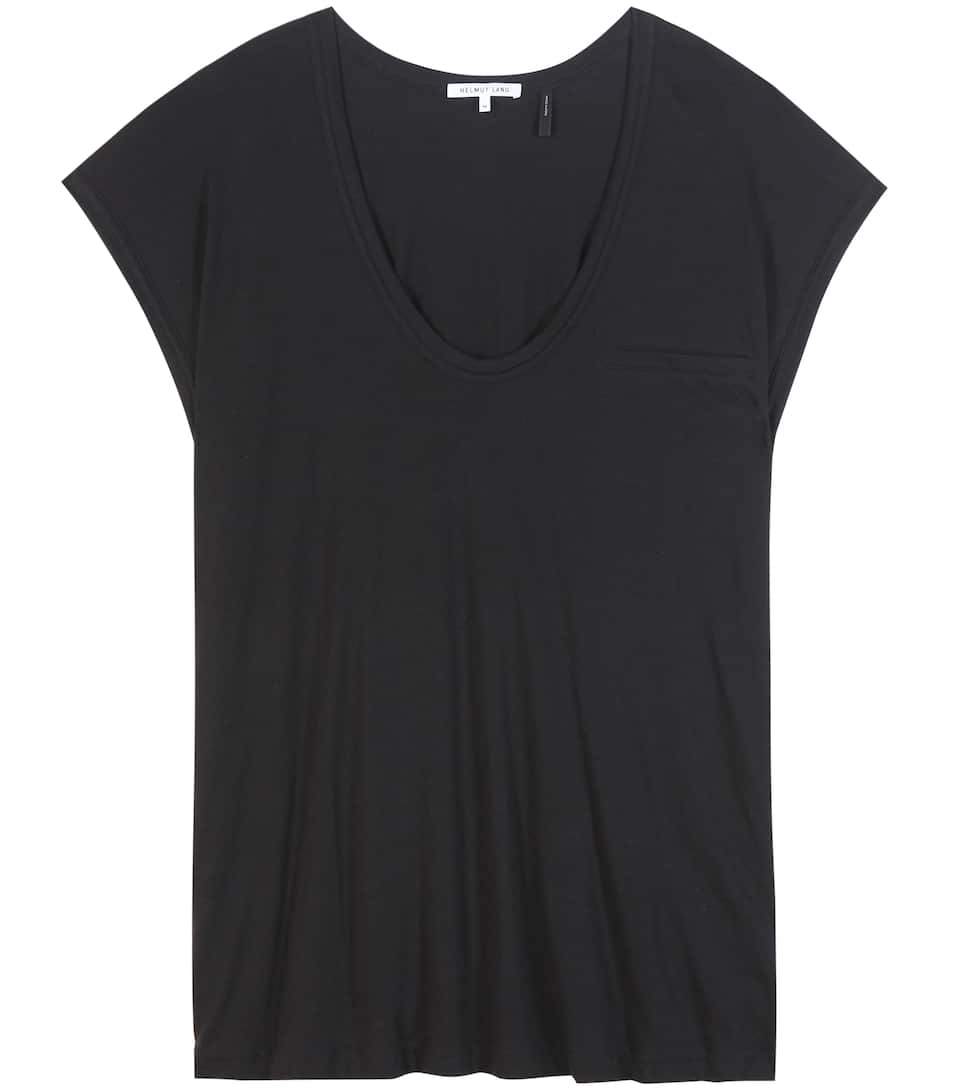Helmut Lang T-Shirt aus Jersey aus einem Baumwollgemisch