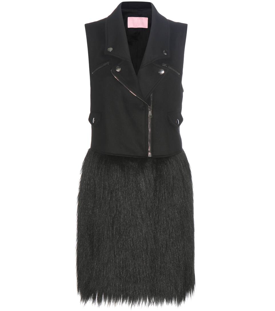 Giamba Kleid aus einem Wollgemisch