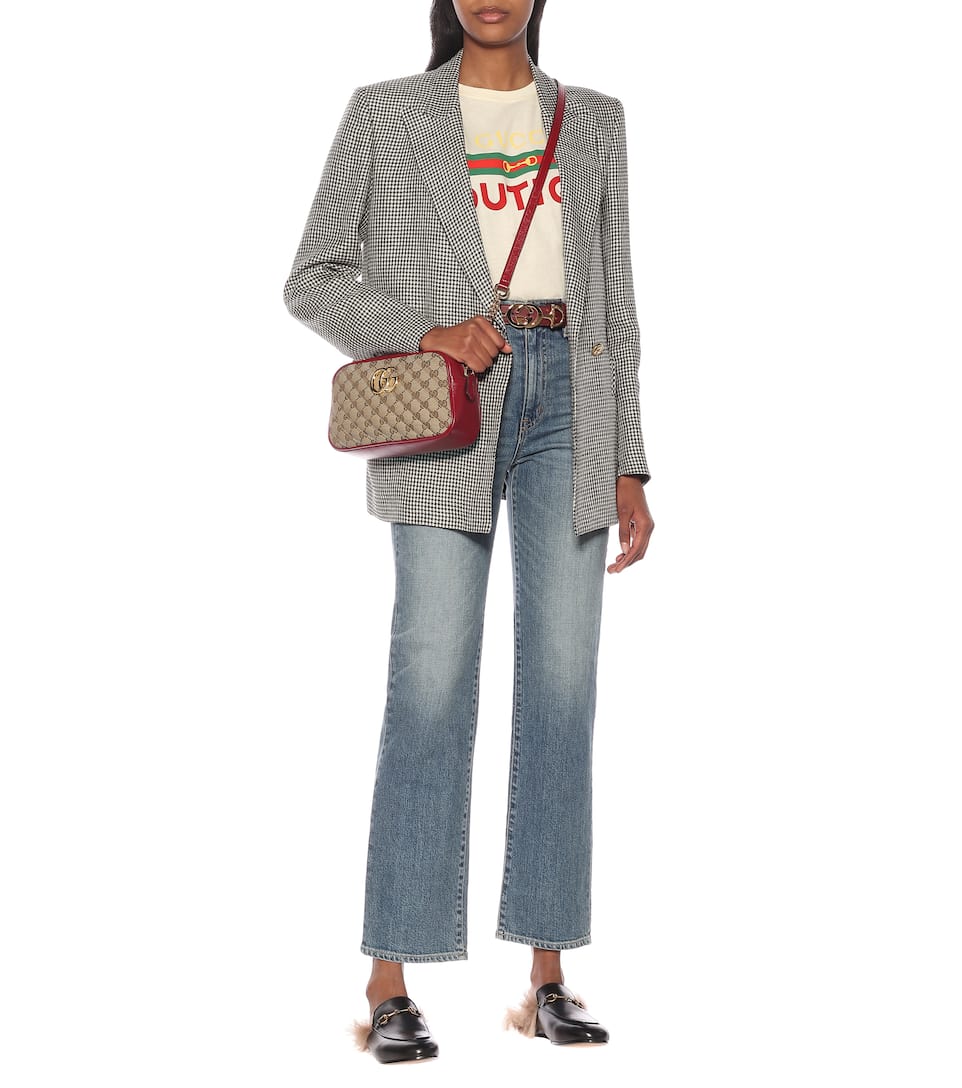 gg marmont small shoulder bag canvas