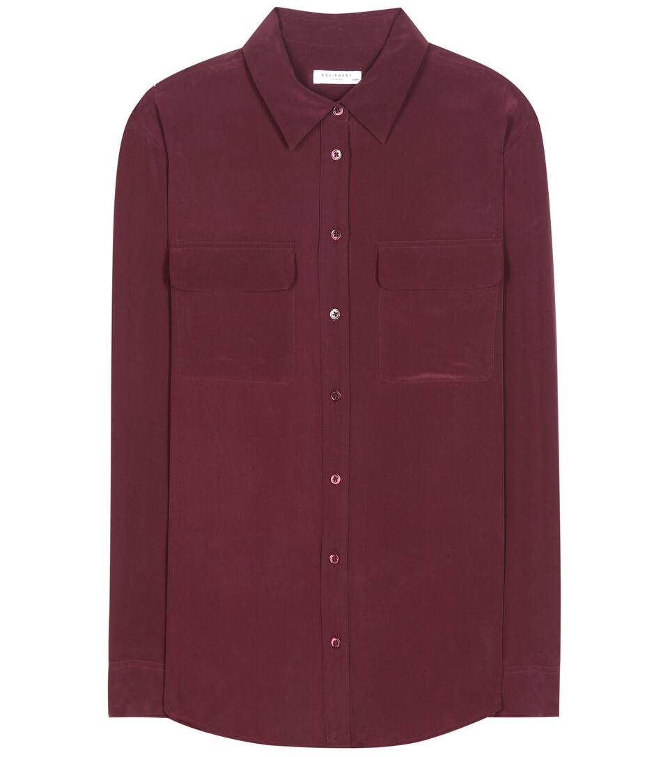 Equipment Seidenbluse Slim Signature