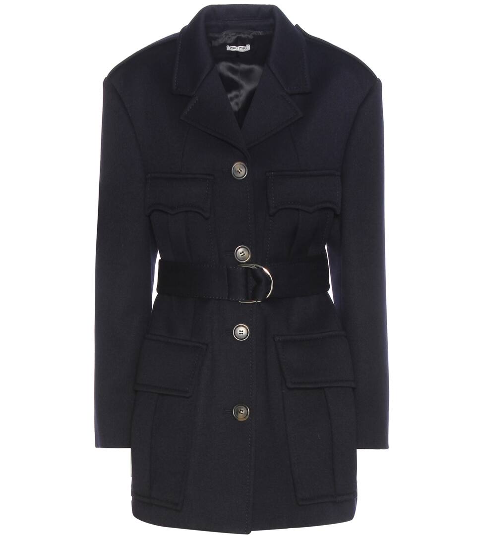 Miu Miu Jacke aus einem Wollgemisch