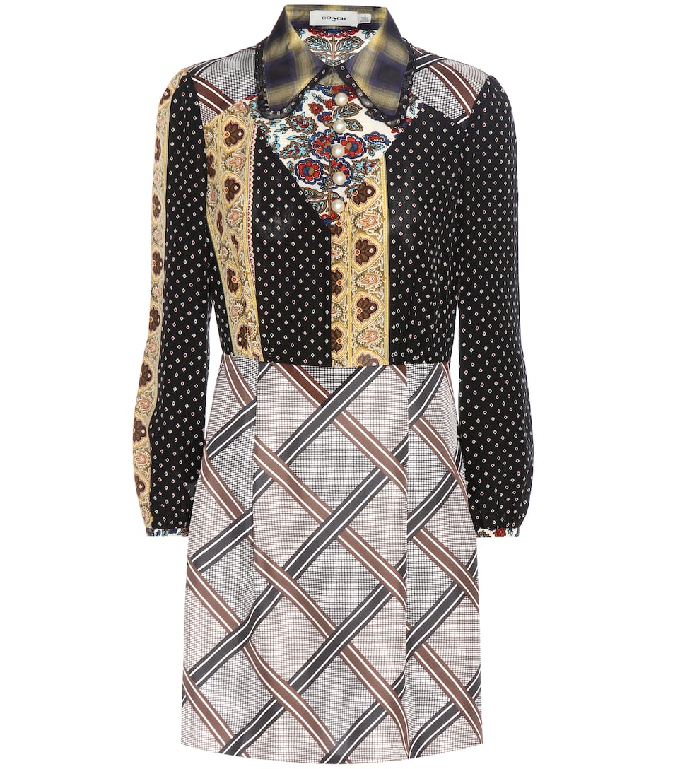 Coach Bedrucktes Kleid aus Seide