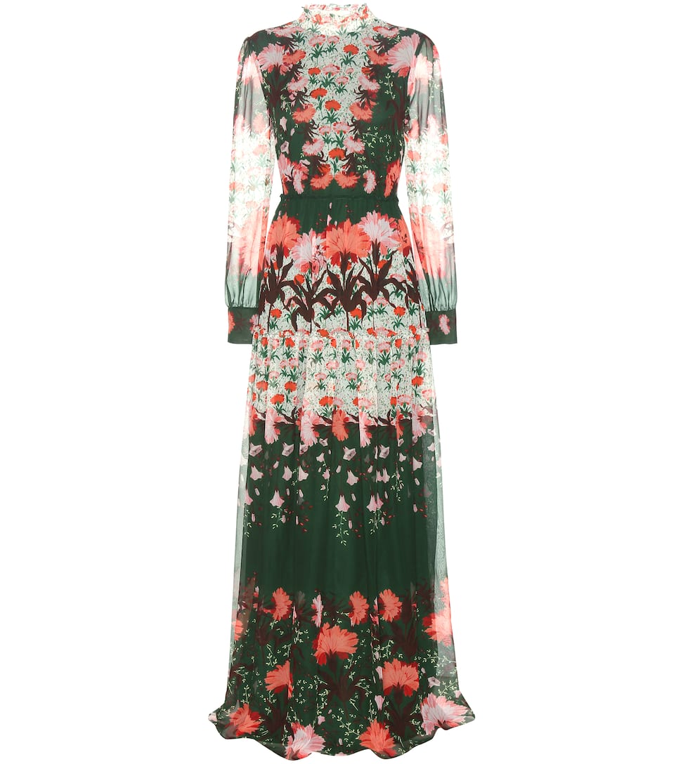 Erdem Bedruckte Robe Kenzie aus Seide