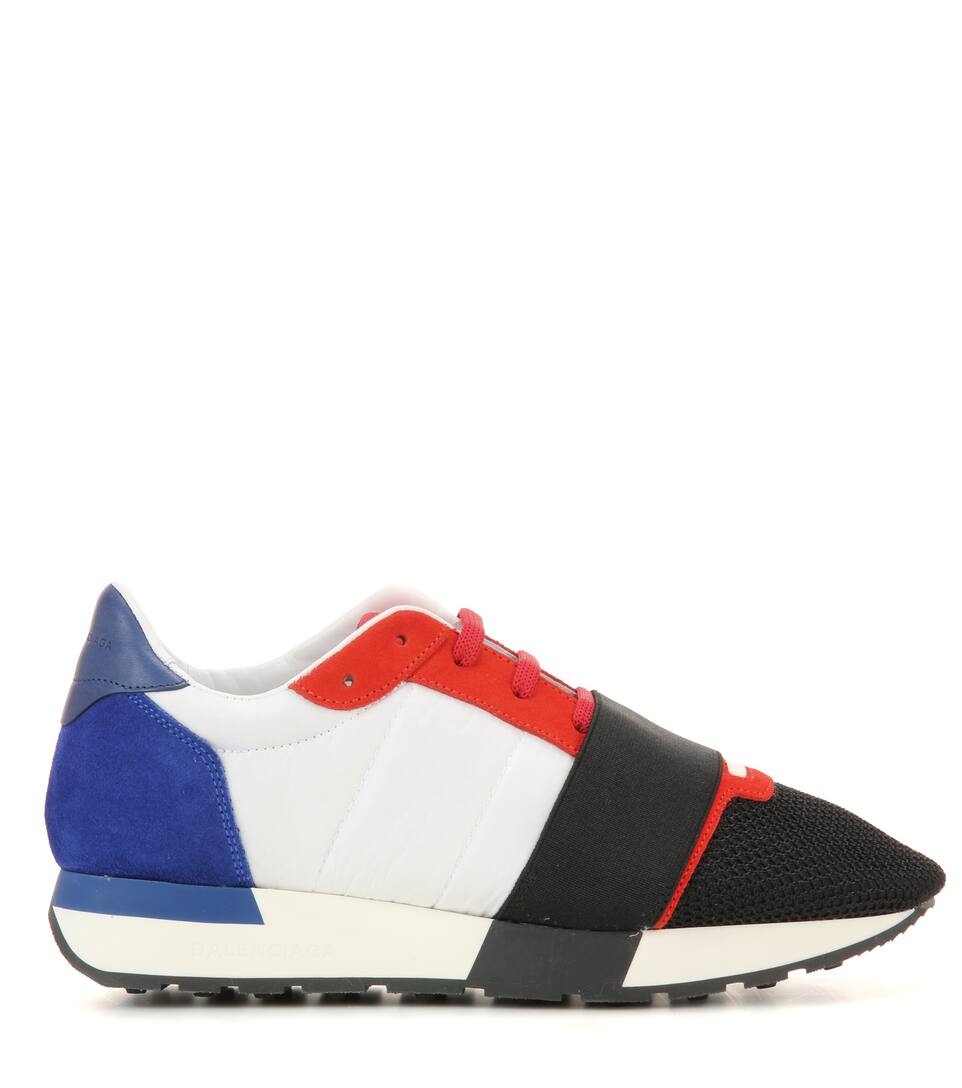 red suede balenciaga sneakers