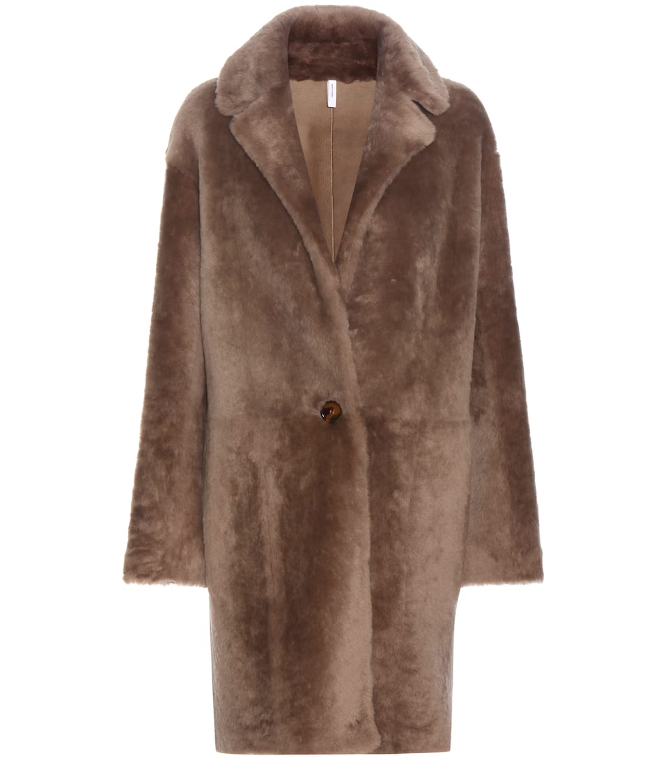 Helmut Lang Wendbarer Mantel aus Lammfell