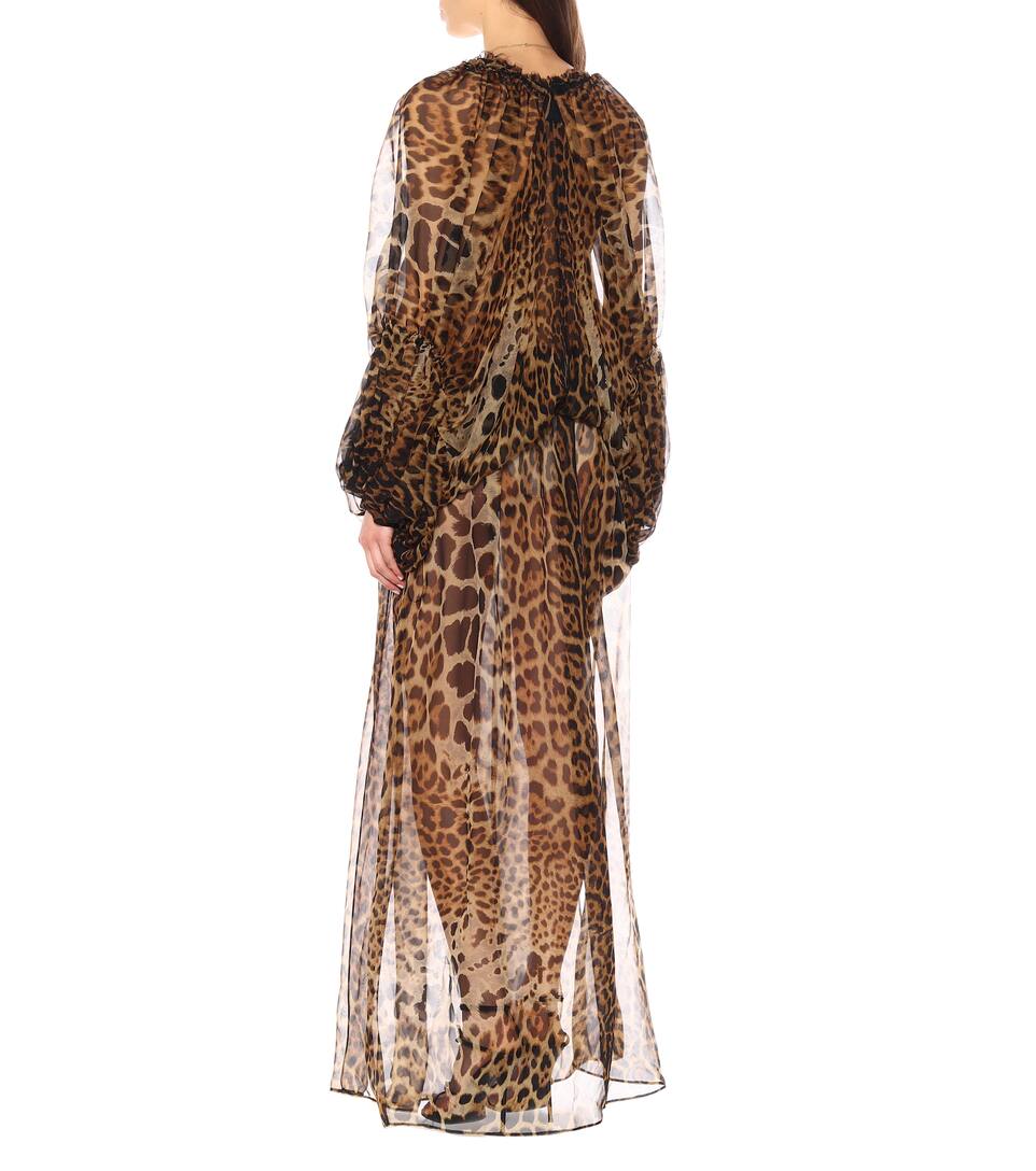 N° En Soie Laurent Robe Longue ImpriméeSaint Mytheresa Artnbsp;p00373454 b6yvmIYf7g