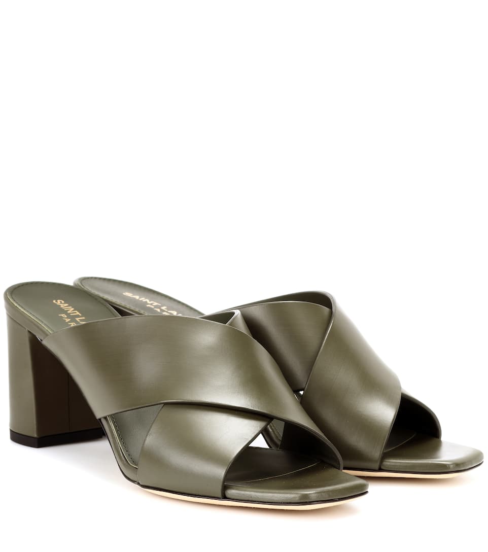 Loulou Saint En Cuir LaurentMules 70 9DH2IWE