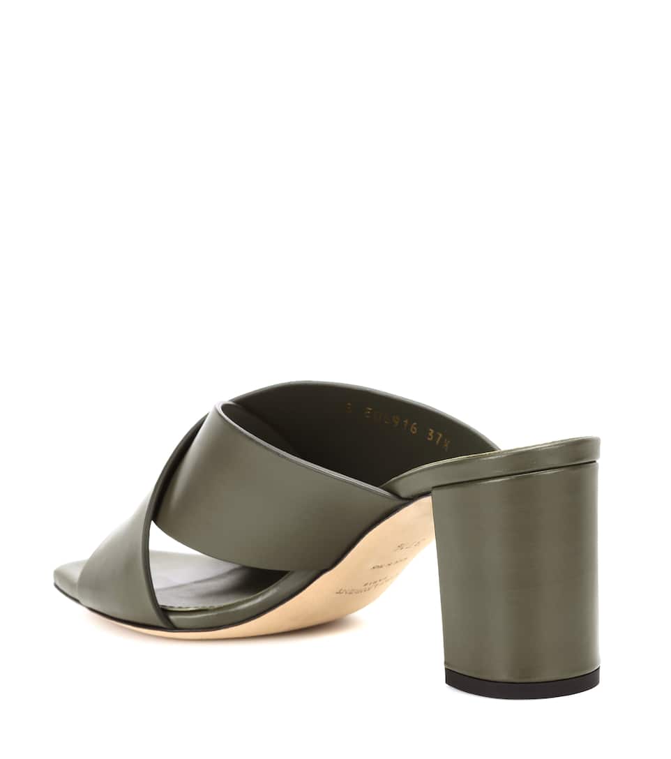Loulou Saint En Cuir LaurentMules 70 9DH2IWE