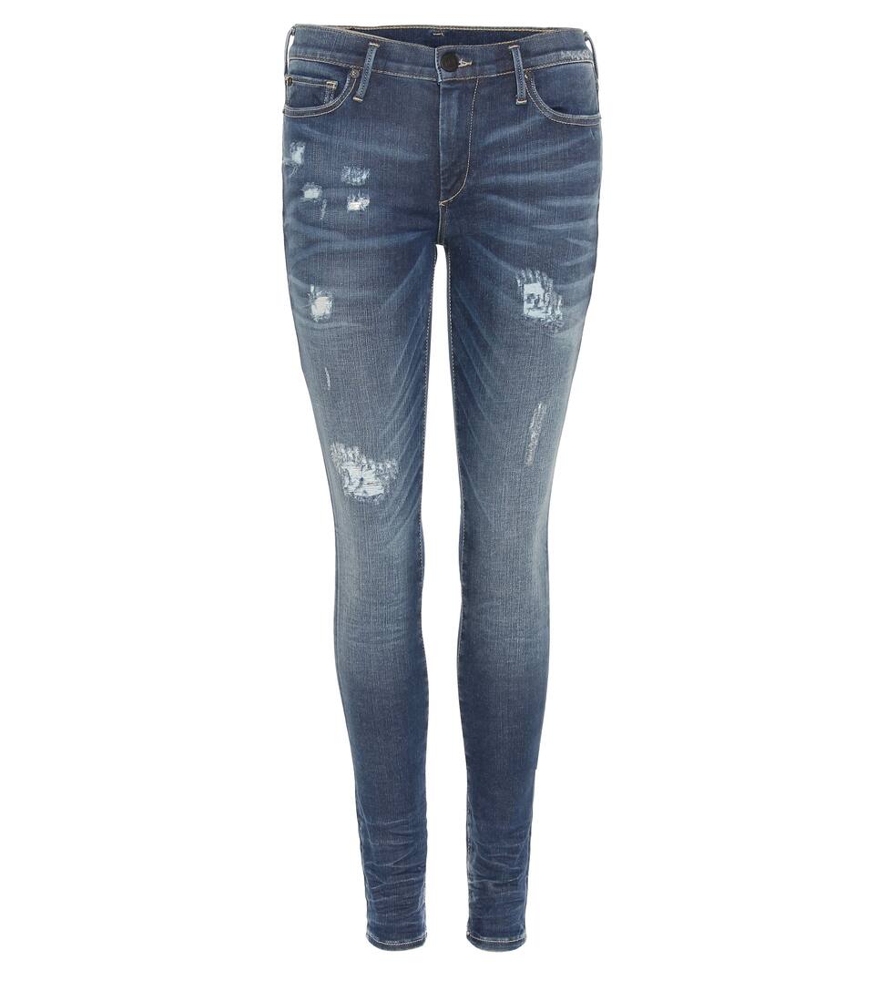 True Religion Mid-Rise Super Skinny Jeans Halle