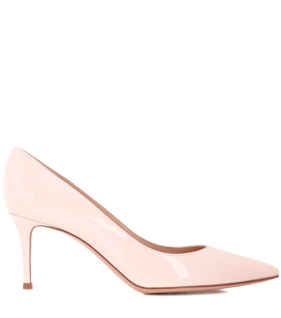 GIANVITO ROSSI Gianvito 70 Patent Leather Pumps, Rosa ModeSens