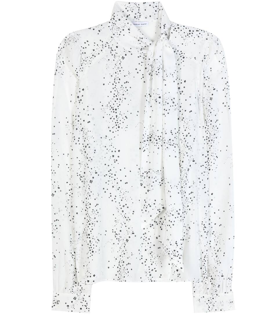 Tomas Maier Schluppenbluse mit Print