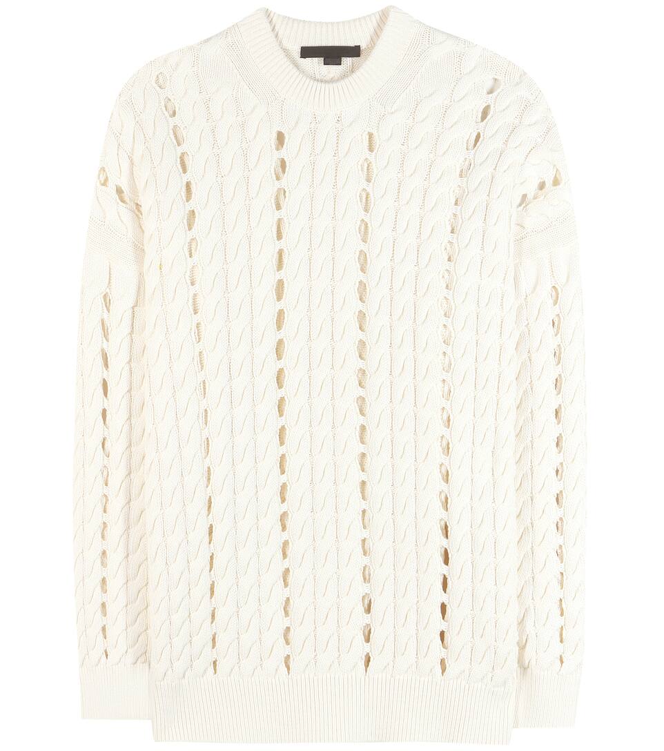 Alexander Wang Zopfstrickpullover aus Baumwolle