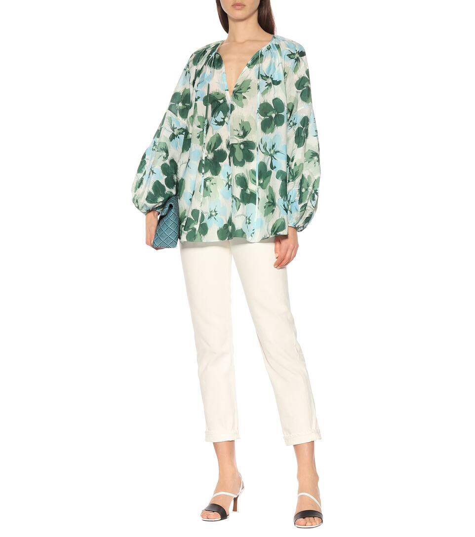 En N° Bridget Et MathewsBlouse Lee Soie Coton Artnbsp;p00360827 b6ygY7vIf