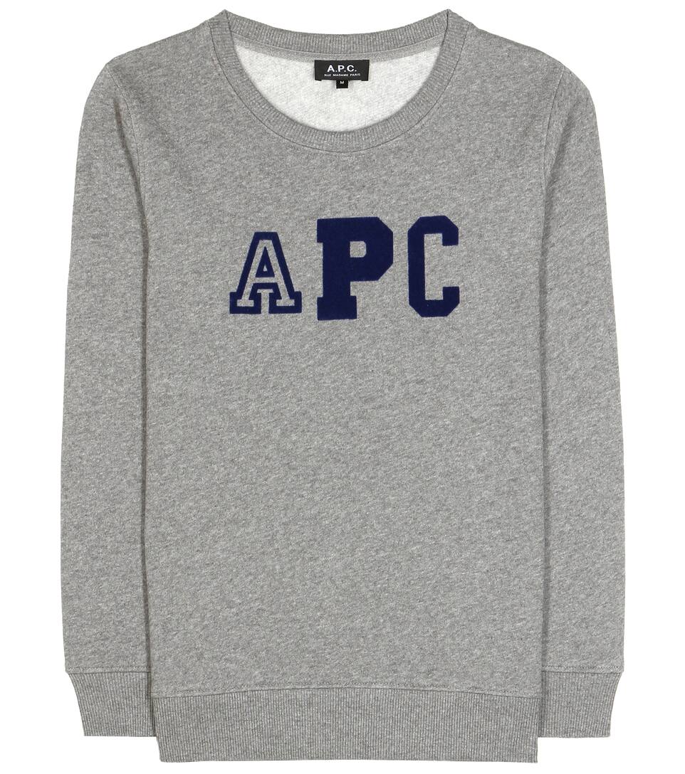 A.P.C. Sweatshirt Collegienne aus einem Baumwollgemisch