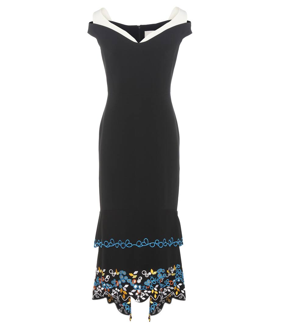 Peter Pilotto Besticktes Kleid aus Cady