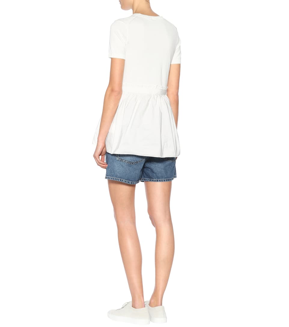 N° Mytheresa Top En MélangéMoncler Artnbsp;p00312555 Coton EYDH92ebWI