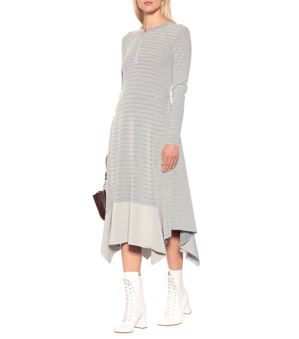MccartneyRobe Artnbsp;p00397946 Midi Mélangée Laine En Stella N° J1TlFKc