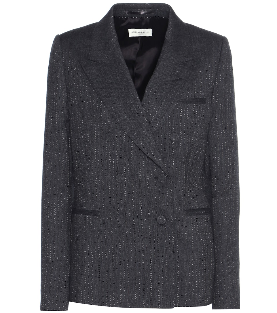 Dries Van Noten Blazer aus einem Woll-Leinengemisch