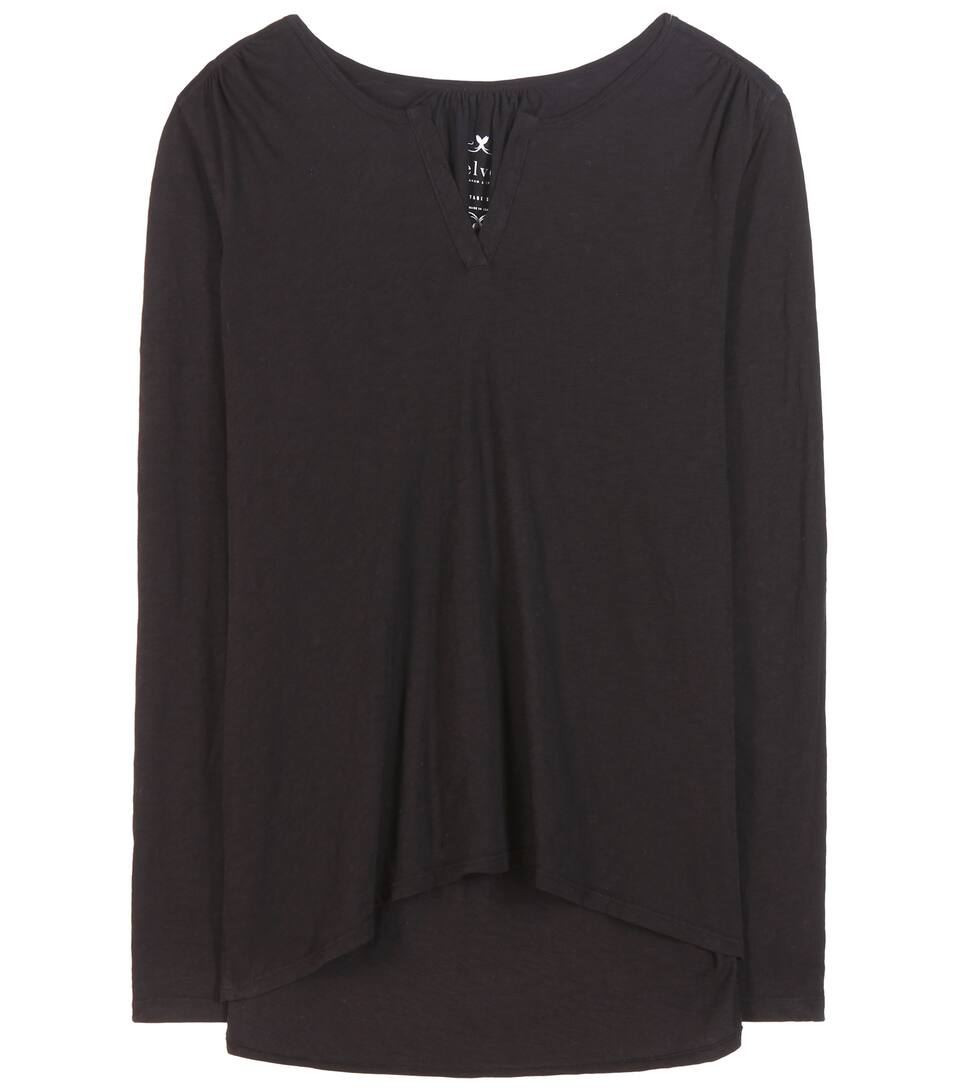 Velvet Longsleeve Fiana aus Baumwoll-Jersey