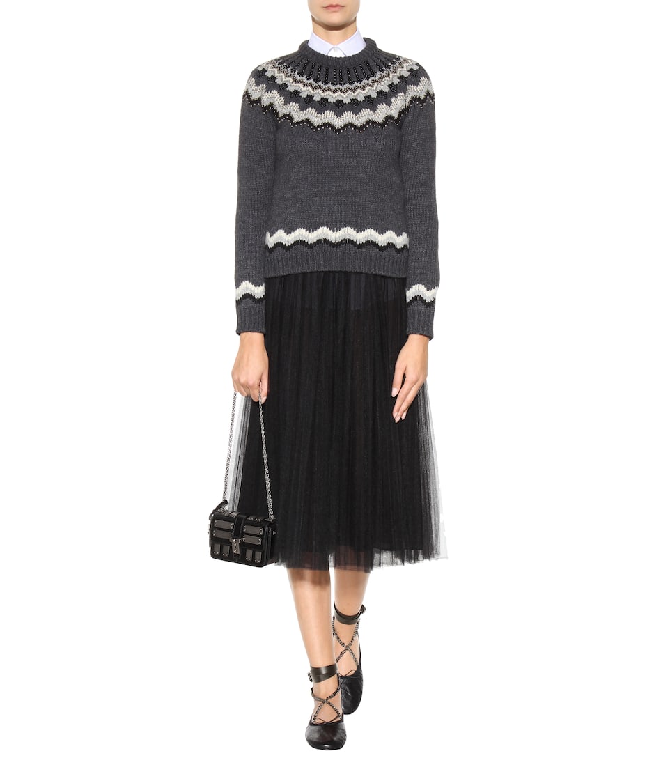 Valentino - Valentino Garavani Rockstud Ballerina Noir ballerinas ...