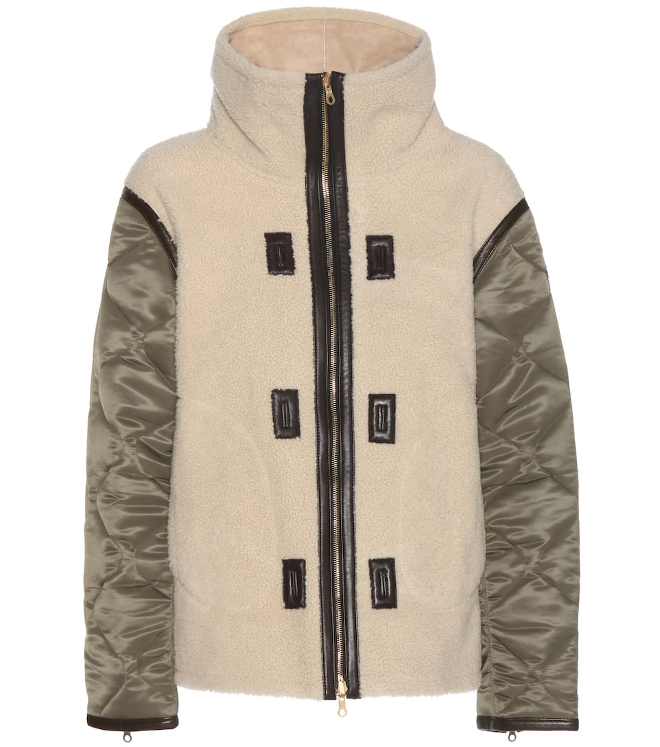 Rag & Bone Jacke Elson Liner aus Shearling und Veloursleder