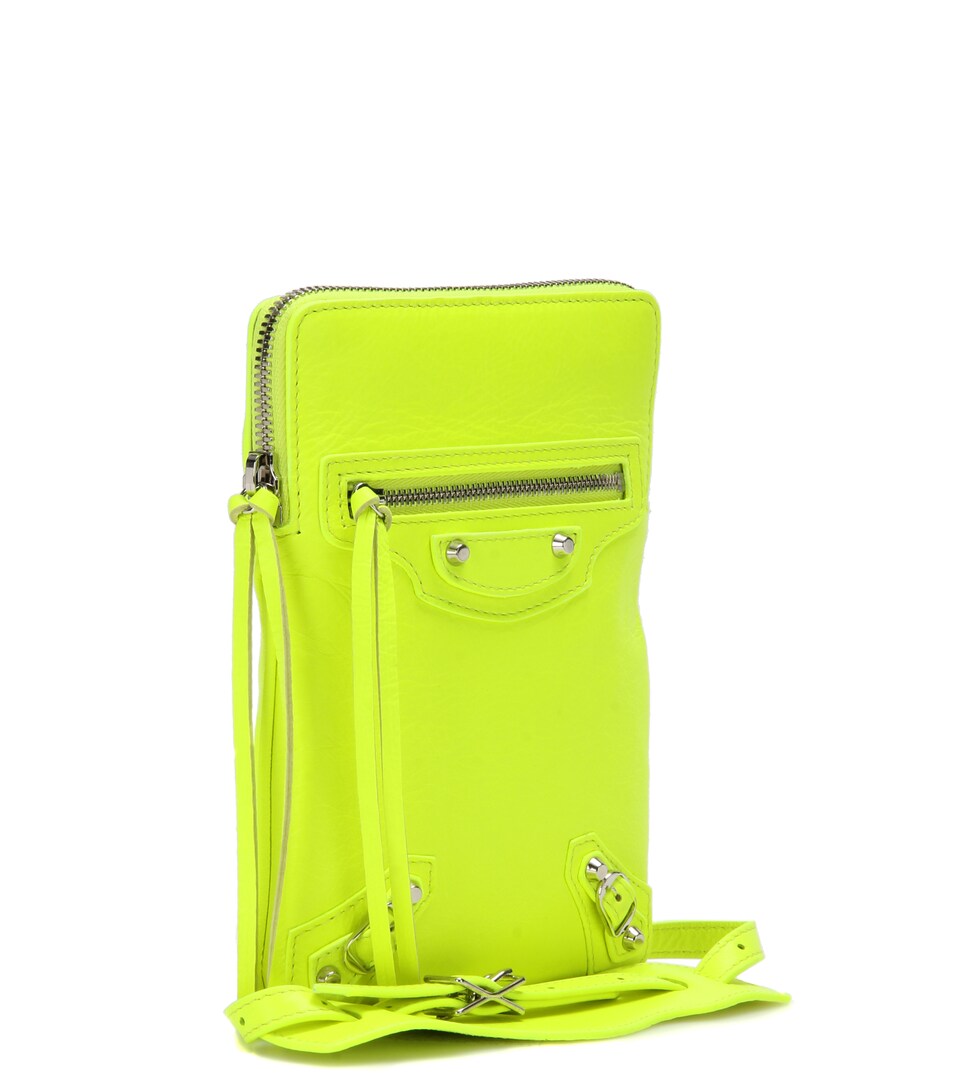 Balenciaga - Classic Phone Holder leather shoulder bag ...