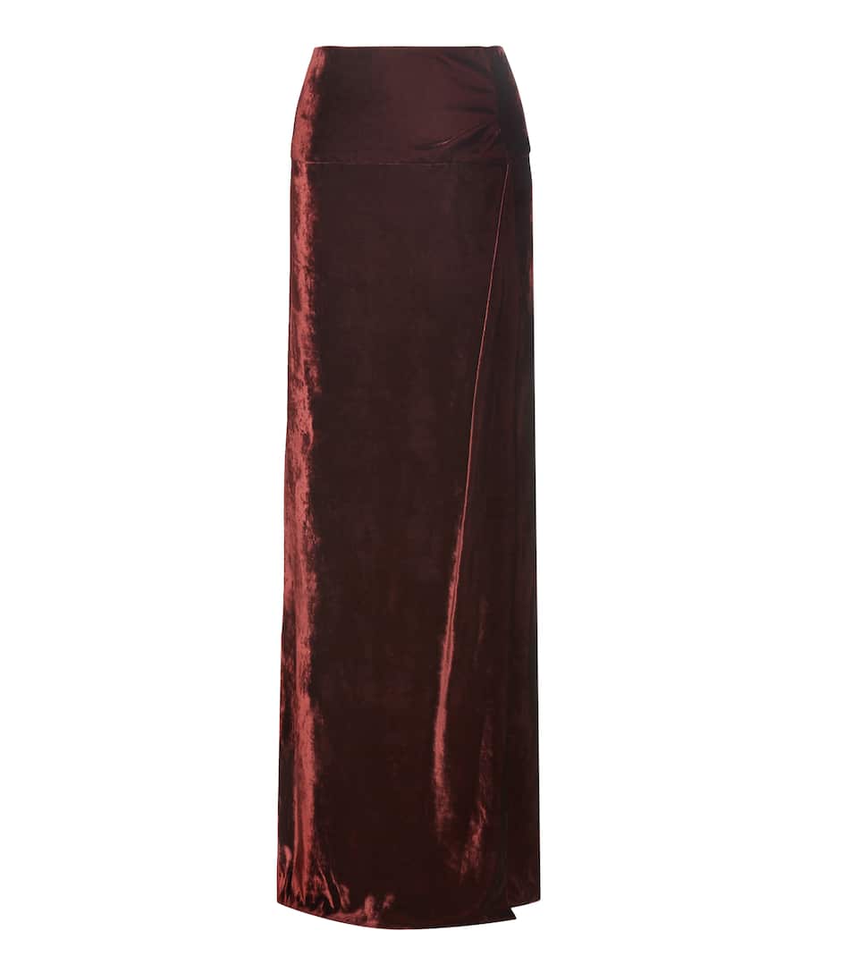 Dries Van Noten Maxirock aus Samt