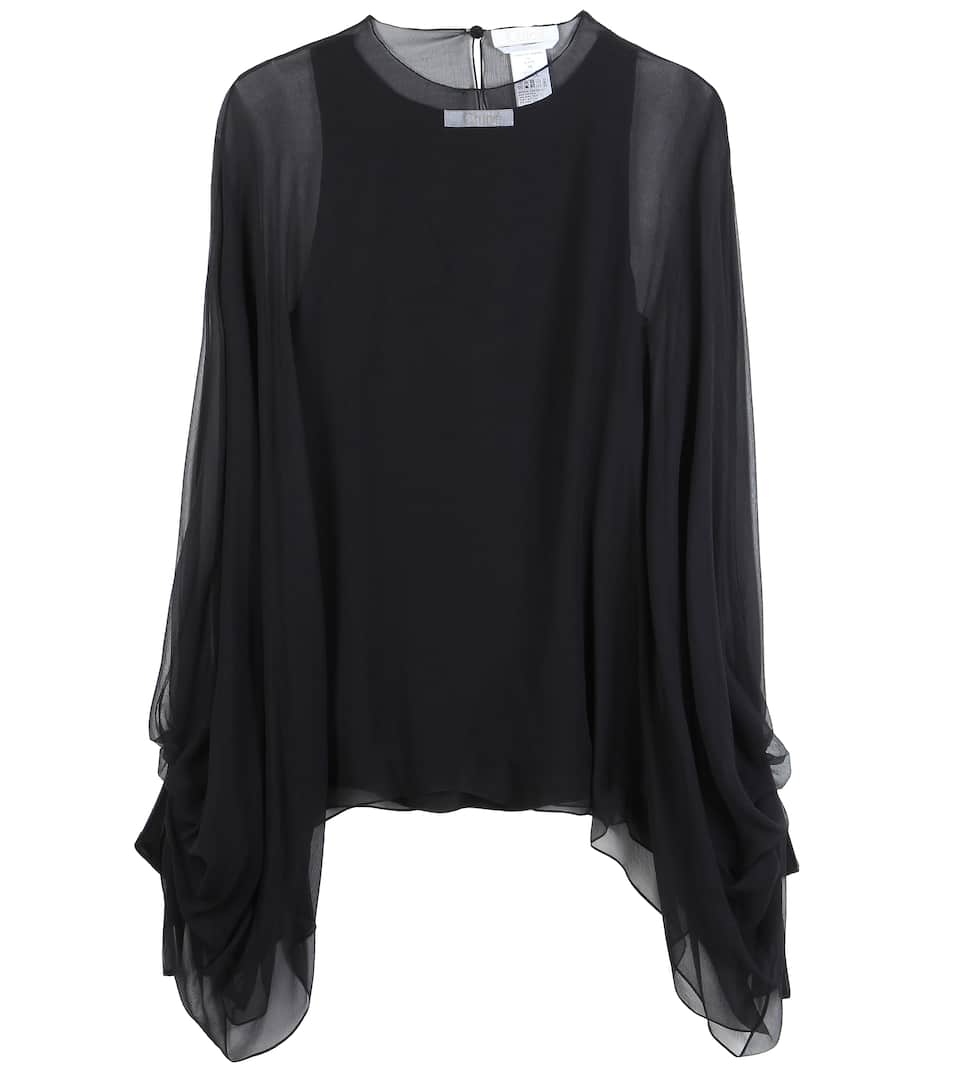 Chloé Bluse aus Seidenkrepon
