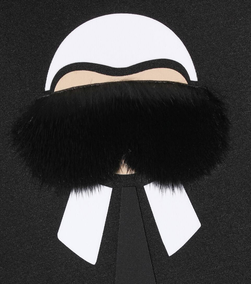 FENDI Karlito bomber jacket with fur